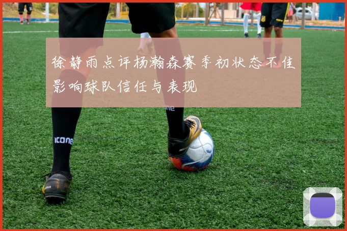 徐静雨点评杨瀚森赛季初状态不佳影响球队信任与表现